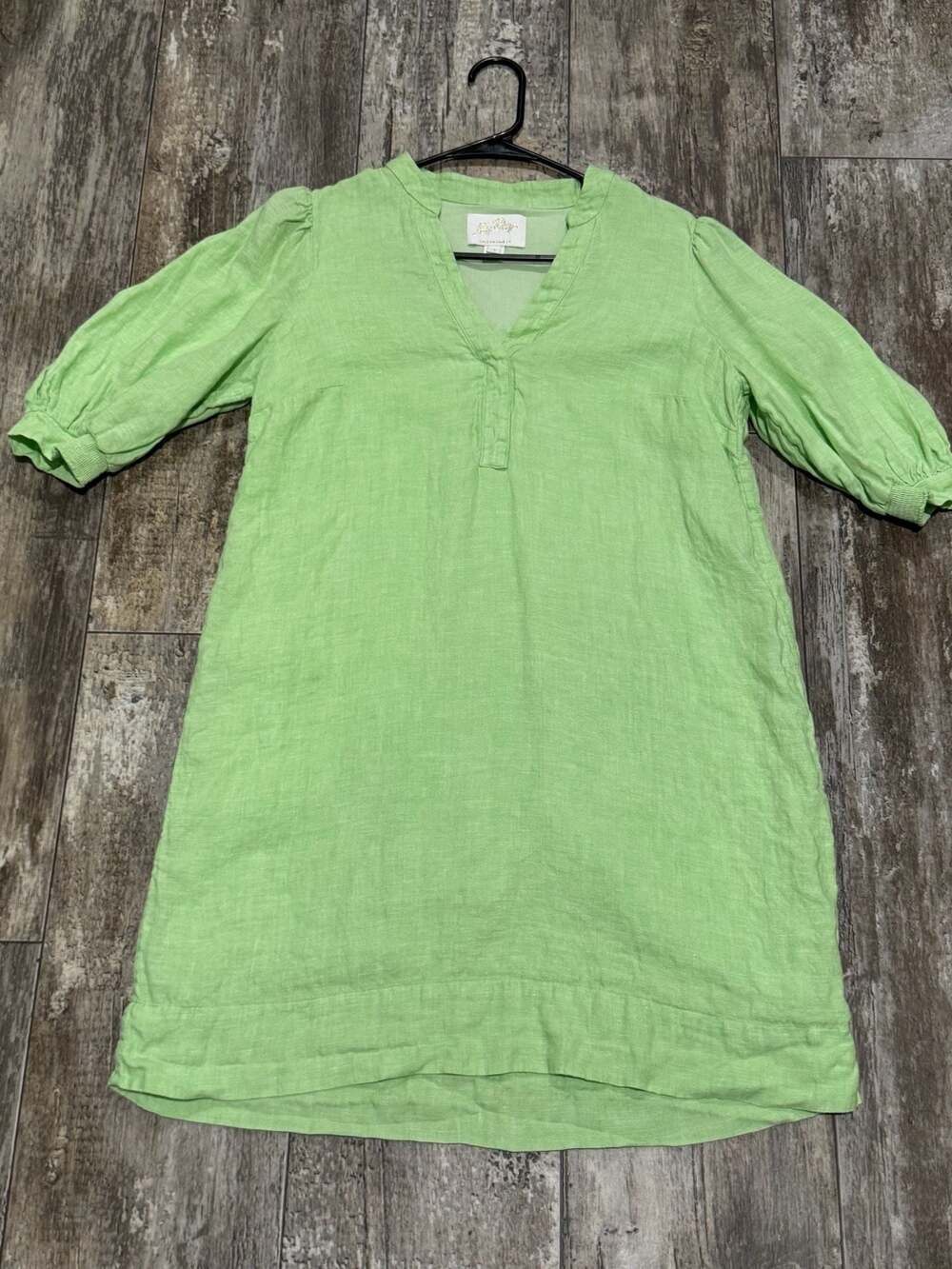 Lilly Pulitzer® Mialeigh Linen Shift Dress (Women) - Jade Lime